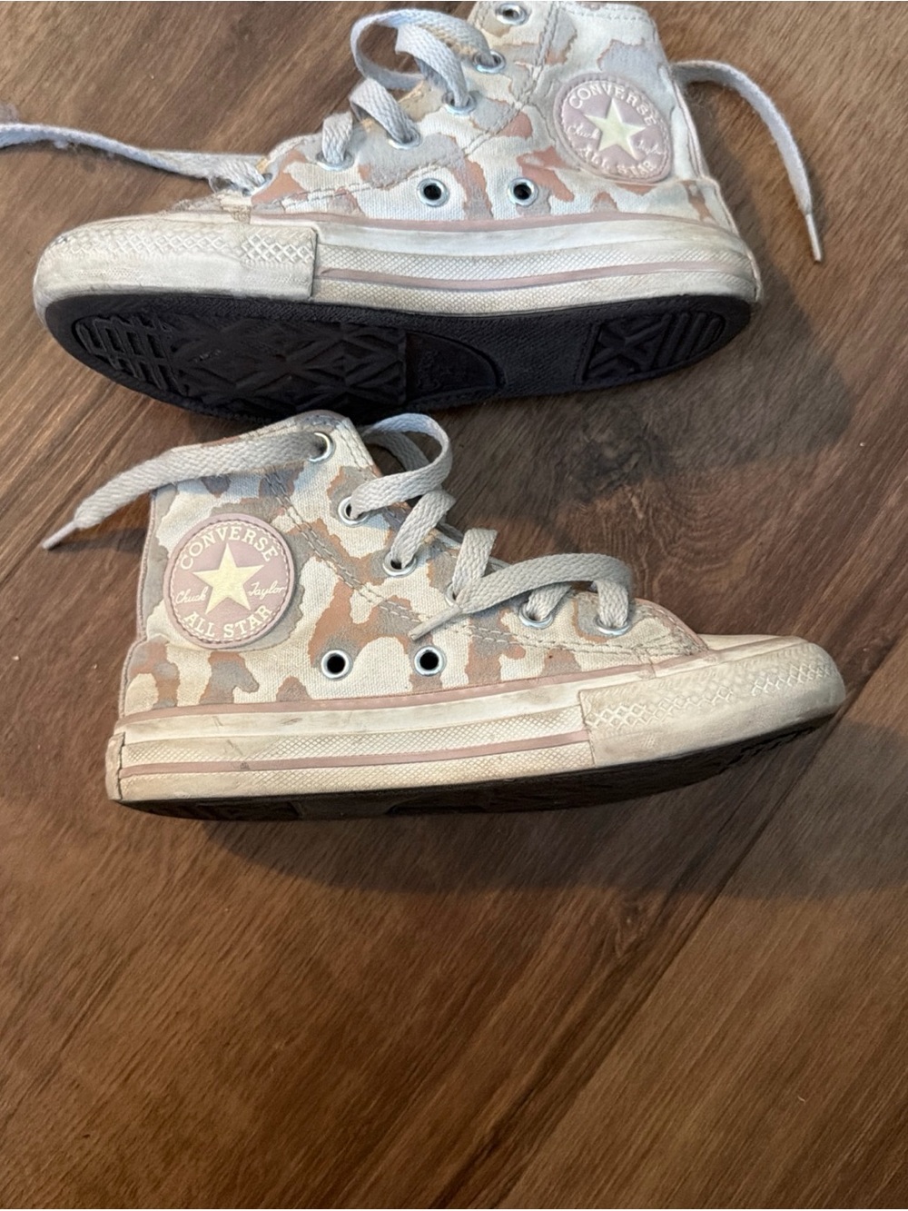 Converse Kids' All Star High Top Sneakers - Pink Camo